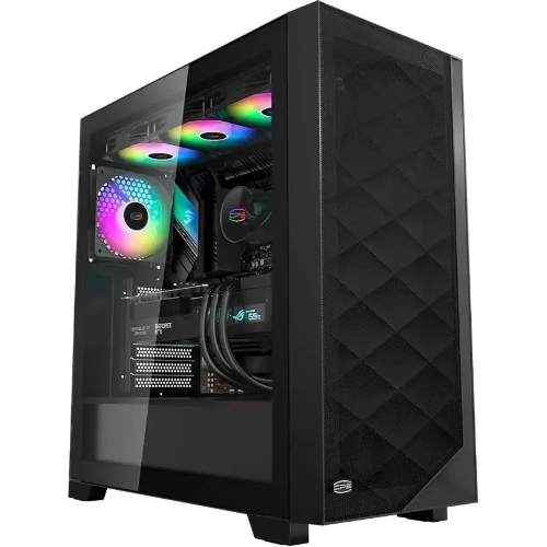 Компьютерный корпус PcCooler C3D510 BK ARGb черный без БП ATX 3x120мм 2xUSB3.0 1xUSB3.1 audio bott PSU