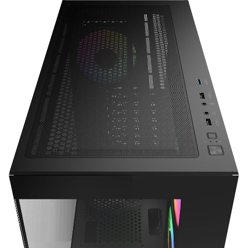 Компьютерный корпус Ocypus Gaммa C72 BK ARGB ATX/win/black/4 ARGB fans/no PSU/Tempered Glass