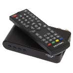 Приставка для цифрового ТВ Hyundai H-DVB200 черный, DVB-T2, DVB-T, DVB-C, HDMI, USB 2.0