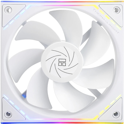 Кулер для корпуса Thermalright TL-M12RW Reverse (124x120x25mm, 4-pin PWM, ARGB, 42.6CFM, 23.2dBA, 1500RPM, White)