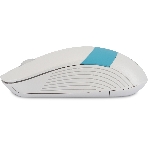Мышь беспроводная Oklick 310MW белый/синий, 3200 dpi, радиоканал, USB, кнопки - 4
