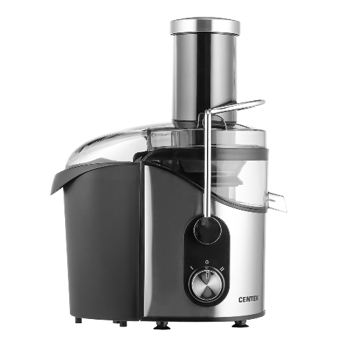 Соковыжималка Centek CT-1212 стальной/чёрный, центробежная, 1200 Вт, 1100 мл, механическое