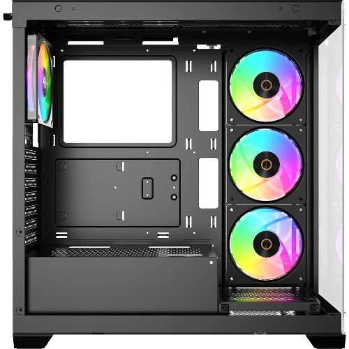 Компьютерный корпус Ocypus Gaммa C72 BK ARGB ATX/win/black/4 ARGB fans/no PSU/Tempered Glass