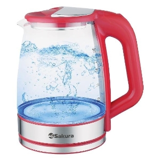 Чайник электрический Sakura SA-2722R (2.2) стекл подсв