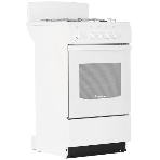 Плита газовая De Luxe 5040.45Г (Щ) -001 белый, конфорок 4 газовых, духовка 46 л, 50 см x 85 см x 50 см