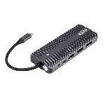 USB-концентратор HIPER HP-DS11-01, USB Type-C, USB Type-C/HDMI/USB-A/microSD/SD/DisplayPort/3.5мм/RJ45, USB