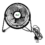 Вентилятор Rix RDF-1501USB чёрный, настольный, 4 Вт, 1 скорость, 10 см