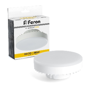 Лампа светодиодная Feron LB-474 LED 25Вт GX70 теплый таблетка