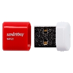 Флешка USB Smartbuy LARA Red (SB64GBLARA-R), 64Gb, USB 2.0, R/W 15/5, красный/белый