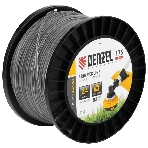 Леска для триммера Denzel двухкомпонентная квадрат, 2,4 мм х 175 м, на DIN катушке EXTRA CORD