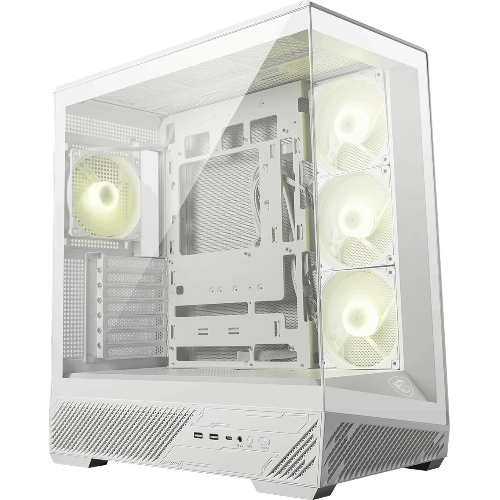Компьютерный корпус MSI MAG PANO 130R PZ White 2xUSB 3.2 Gen 1, 1xUSB 3.2 Gen2 Type-C, 3x120мм ARGB Reverse Blade Fan, 1x120мм ARGB Fan, 1 to 3 Fan PWM Splitter, Tempered Glass Window