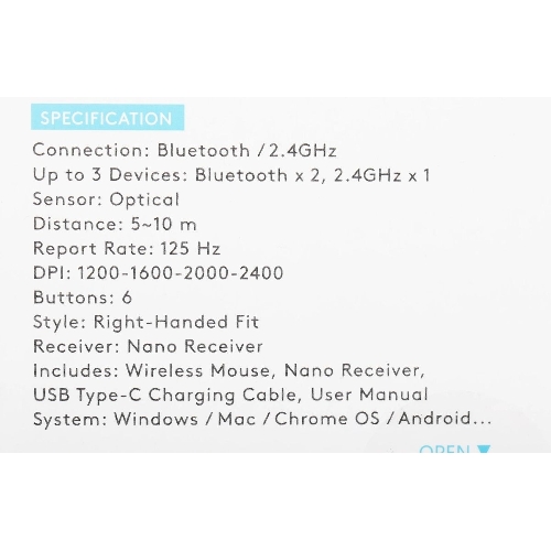 Мышь беспроводная A4Tech Fstyler FB35C белый, 2000 dpi, радиоканал, Bluetooth, USB, кнопки - 6