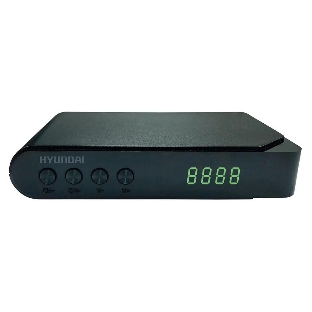 Приставка для цифрового ТВ Hyundai H-DVB200 черный, DVB-T2, DVB-T, DVB-C, HDMI, USB 2.0