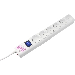 Сетевой фильтр PowerCube, PC 5 м 6 р, белый, 16А, SPG6-A2