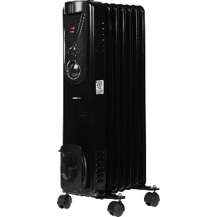 Обогреватель масляный Centek CT-6200 (7 секций) черный, 700/1000/1500Вт, 3 режима, механический термостат
