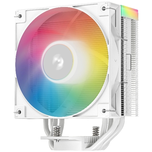 Кулер для процессора DEEPCOOL AG400 WH ARGb V2 белый 120мм алюминий+медь 2100rpm 31.6db 4-pin 220W 152мм