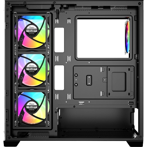 Компьютерный корпус Ocypus Gaммa C72 BK ARGB ATX/win/black/4 ARGB fans/no PSU/Tempered Glass