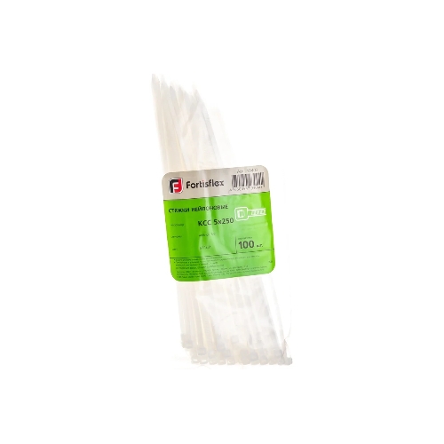 Хомут кабельный Fortisflex 49402 КСС 5х250 нейл. белый (уп.100 шт)