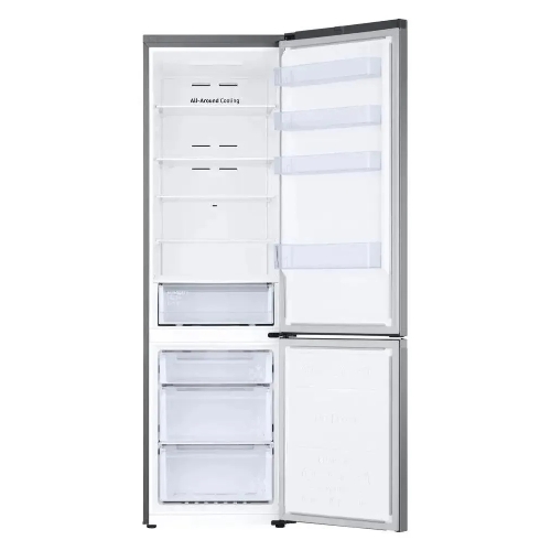 Холодильник Samsung RB38C600CS9/EF серебристый двухкамерный 276/114л морозилка снизу, No Frost