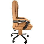 Кресло Cactus CS-CHR-OC05M-BR бежевый, экокожа, подголовник
