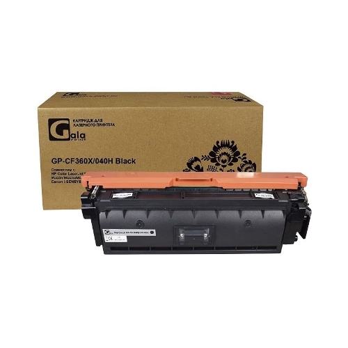 Картридж лазерный GalaPrint GP-CF360X/040H (№508X) черный (12500 стр) для HP Color LaserJet M552/M552dn/M553/M553dn/M553n/M553x/M577/M577dn/M577f/M577c/Canon i-SENSYS LBP-710/LBP-712