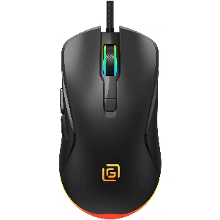 Мышь проводная Oklick 750G черный, 7200 dpi, USB, кнопки - 5