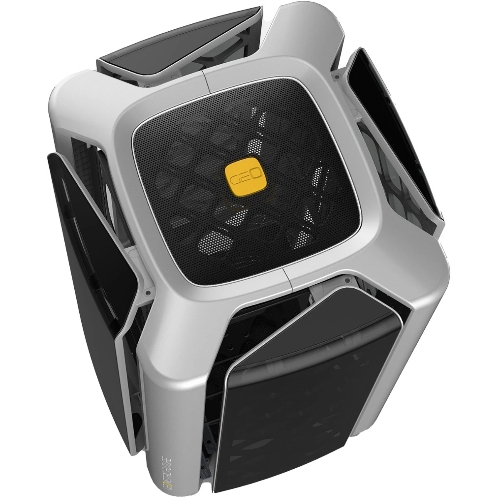 Компьютерный корпус без блока питания Geometric Future Model 2 The Ark, Midi-Tower, TG, no fans, 3xUSB-A 3.0, 1xUSB 3.2 Type-C, mATX, mITX Gray