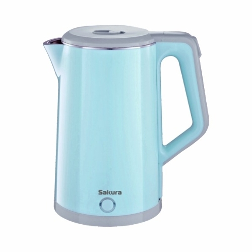 Чайник электрический Sakura SA-2150BL 1.8 л, двойной корпус голуб д