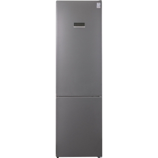 Холодильник Weissgauff CBN2WC2C2 INVERTER тёмно-серый двухкамерный 280/108л морозилка снизу, No Frost