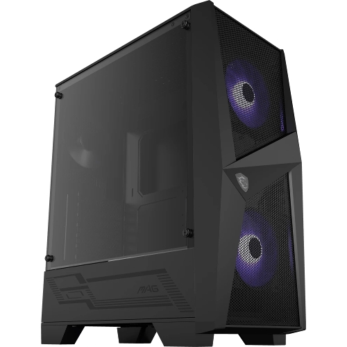 Компьютерный корпус MSI MAG FORGE 100M/mid-tower, ATX, tempered glass side panel/2x RGb 120мм & 1x 120мм fans inc./MAG FORGE 100M