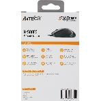 Мышь проводная A4Tech N-500FS черный, 1200 dpi, USB, кнопки - 4
