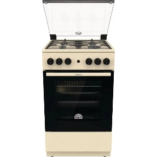 Плита газовая Gorenje GG5A21BEF бежевый, конфорок 4 газовых, духовка 70 л, 50 см x 85 см x 59.4 см