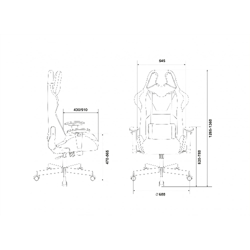 Кресло Бюрократ VIKING KNIGHT LT10 FABRIC коричневый, ткань, 120 кг, механизм качания