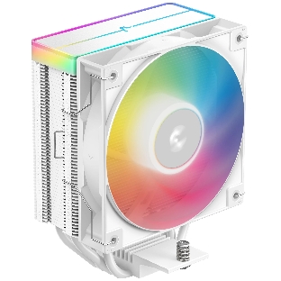 Кулер для процессора DEEPCOOL AG400 WH ARGb V2 белый 120мм алюминий+медь 2100rpm 31.6db 4-pin 220W 152мм