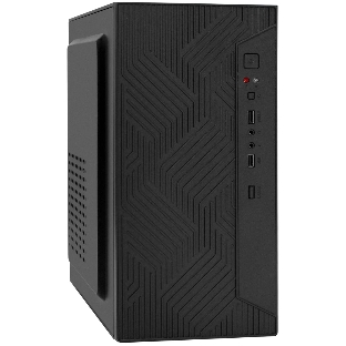 Компьютерный корпус Minitower ExeGate BAA-303-UNS500 (mATX, БП UNS500 с вент. 12см, 2*USB, HD Audio, черный)