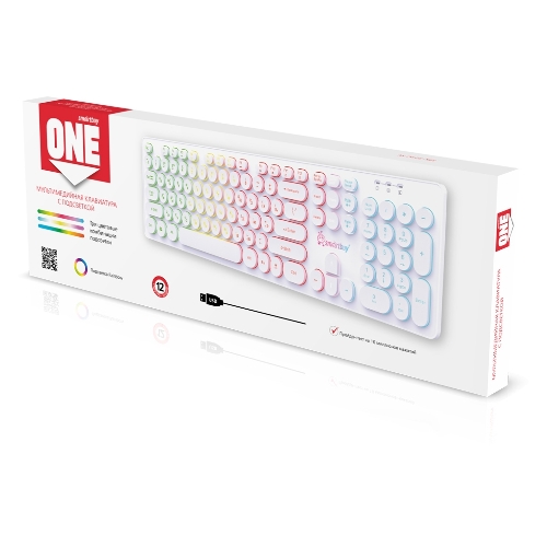 Клавиатура проводная игровая Smartbuy (SBK-329U-W) ONE 329 USB белый