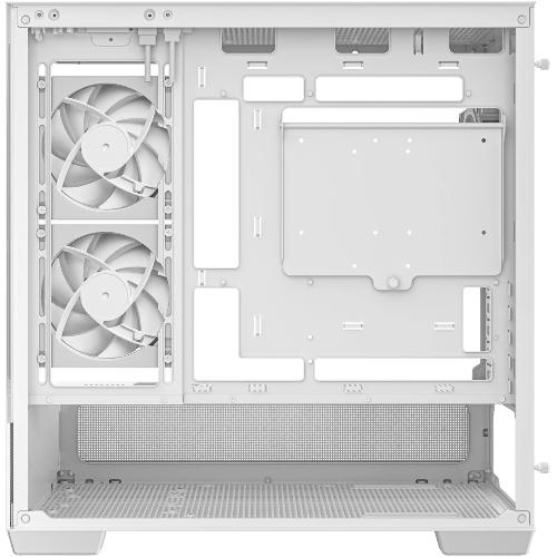Компьютерный корпус Deepcool CG380 3F WH без БП, боковое окно (панорама), 3x120мм ARGB PWM вентилятора, белый, mATX