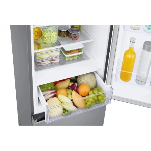 Холодильник Samsung RB38C600CS9/EF серебристый двухкамерный 276/114л морозилка снизу, No Frost