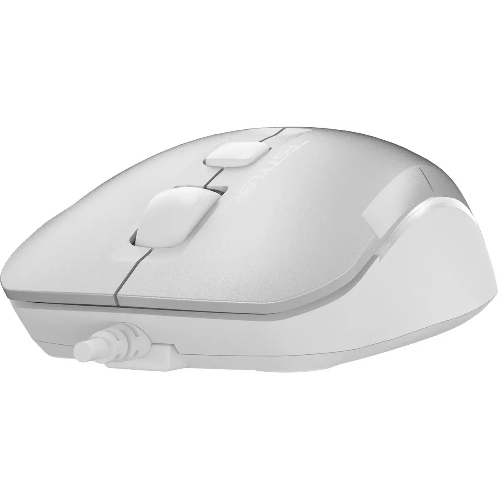Мышь проводная A4Tech Fstyler FM26S серебристый/белый, 1600 dpi, USB, кнопки - 4