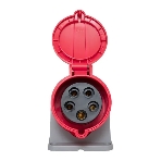 Розетка стационарная наружная EKF 125 ps-125-32-380-PRO PROxima 3Р+РЕ+N 32А 380В IP44