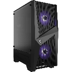 Компьютерный корпус MSI MAG FORGE 100M/mid-tower, ATX, tempered glass side panel/2x RGb 120мм & 1x 120мм fans inc./MAG FORGE 100M