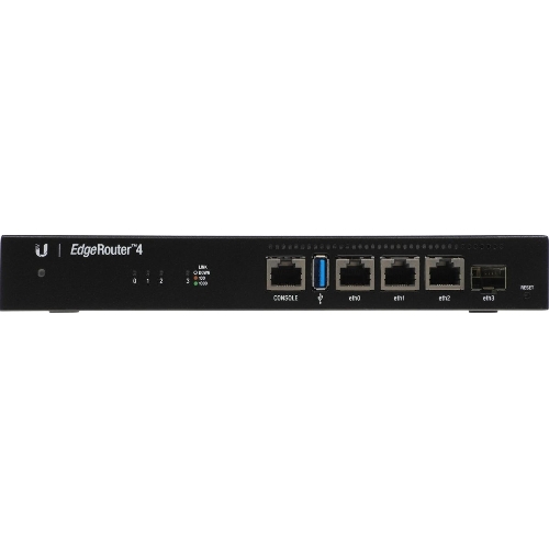 Маршрутизатор Ubiquiti ER-4-EU EdgeRouter 4 4 ядра (1 ГГц), 3х 1G RJ45, 1х SFP