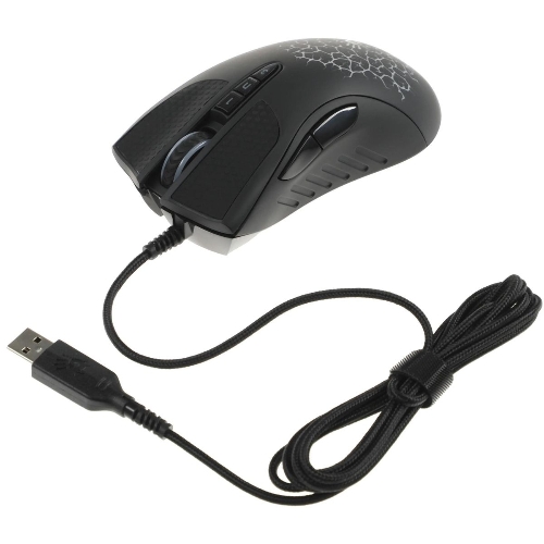 Мышь проводная A4Tech Bloody A90 черный, 6200 dpi, USB, кнопки - 8