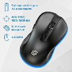 Комплект клавиатура+мышь Oklick S275W беспроводной, USB, 1600 DPI, чёрный