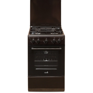 Плита газовая Cezaris ПГ 2150-07 коричневый, конфорок 4 шт, духовка 43 л, 51 см x 85 см x 55 см