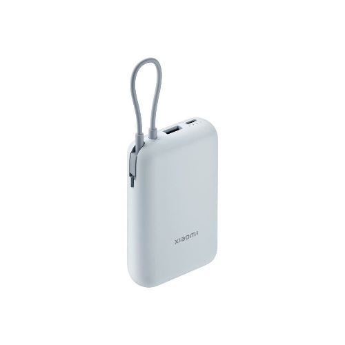 Портативный аккумулятор Xiaomi Power Bank 10000mAh (встроенный кабель) Ледяной синий GL