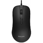 Мышь проводная Philips SPK7214 черный, 1600 dpi, USB, кнопки - 4