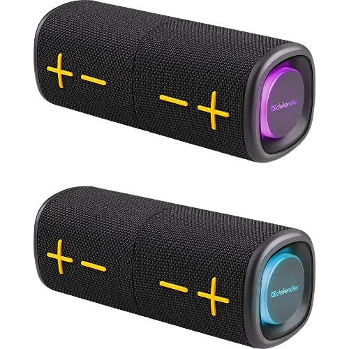 Колонка портативная Defender Union black (20Вт, 2.0 стерео, Bluetooth, питание от аккумулятора)
