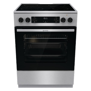 Плита электрическая Gorenje GECS6C70XC серебристый, конфорок 4 электрических, духовка 71 л, 60 см x 85 см x 60 см
