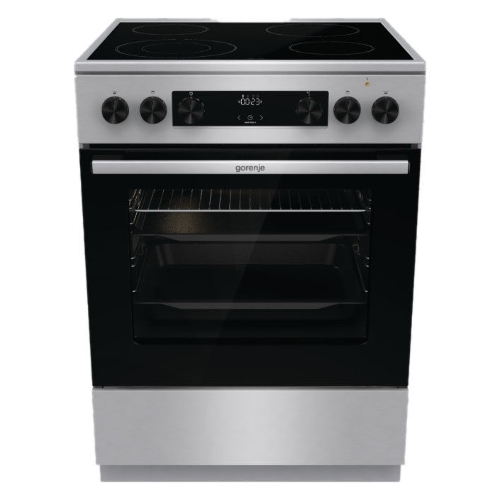 Плита электрическая Gorenje GECS6C70XC серебристый, конфорок 4 электрических, духовка 71 л, 60 см x 85 см x 60 см